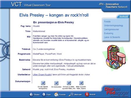 En presentasjon av Elvis Presley