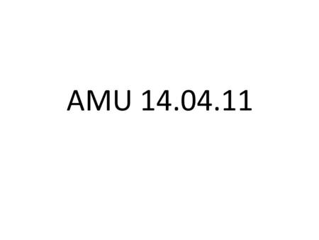 AMU 14.04.11. Status tiltaksplan miljørettet helsevern Ca 4,1 mill. til HMS-investeringer inneværende budsjettår (fra fylket): Brannsikring i Bekkegata.