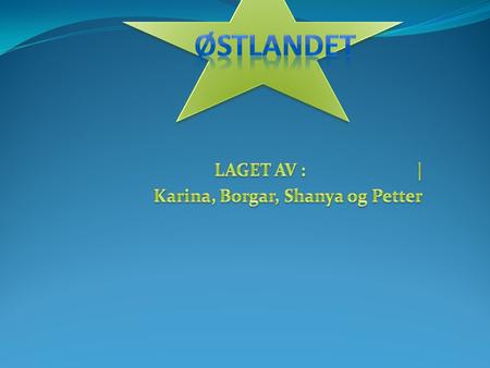 LAGET AV : | Karina, Borgar, Shanya og Petter