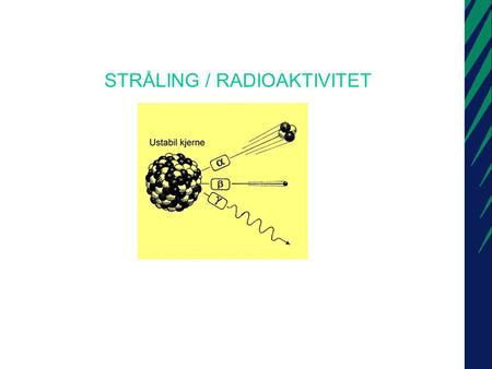 STRÅLING / RADIOAKTIVITET