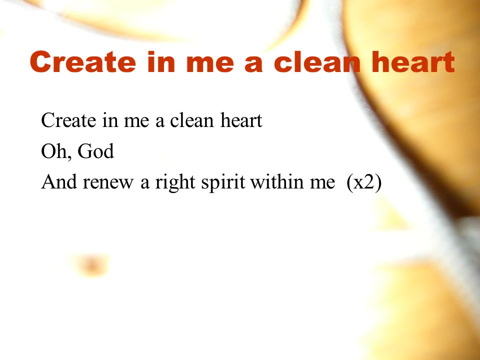 clipart create in me a clean heart - photo #38
