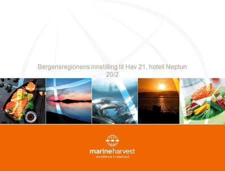 Bergensregionens innstilling til Hav 21, hotell Neptun 20/2.