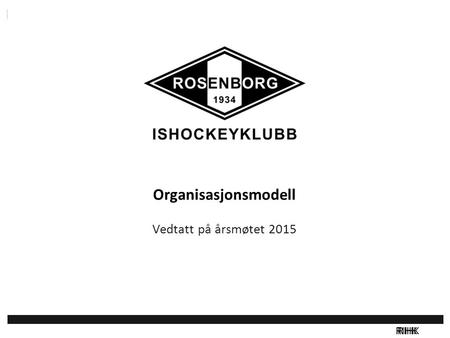 RIHK Organisasjonsmodell Vedtatt på årsmøtet 2015.