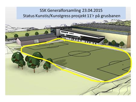 SSK Generalforsamling 23.04.2015 Status Kunstis/Kunstgress prosjekt 11’r på grusbanen.