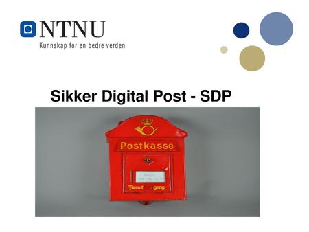 Sikker Digital Post - SDP