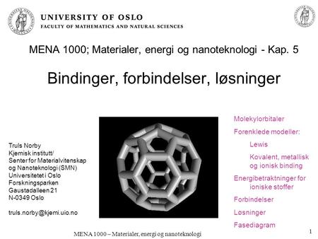 MENA 1000 – Materialer, energi og nanoteknologi