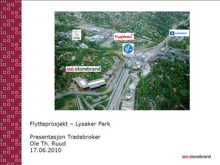 Flytteprosjekt – Lysaker Park