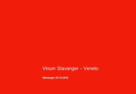 Vinum Stavanger – Veneto