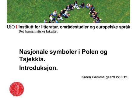 Nasjonale symboler i Polen og Tsjekkia. Introduksjon.
