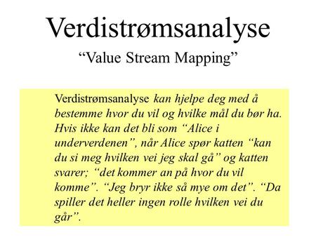 “Value Stream Mapping”