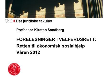 Professor Kirsten Sandberg