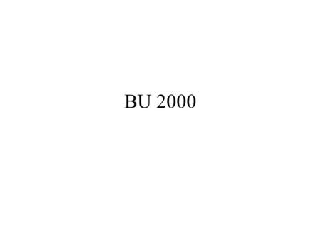 BU 2000.