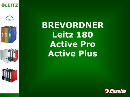 Page 1 Leitz 180 – Active Pro – Active Plus BREVORDNER Leitz 180 Active Pro Active Plus.