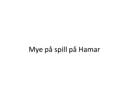 Mye på spill på Hamar. Sarepta Studio • 17 ansatte og har holdt på siden September 2010. • Jobber med egne spill i tillegg til konsulentvirksomhet.