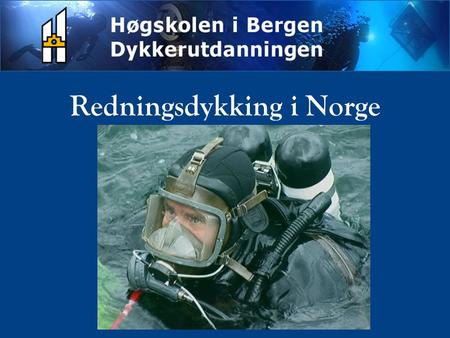 Redningsdykking i Norge
