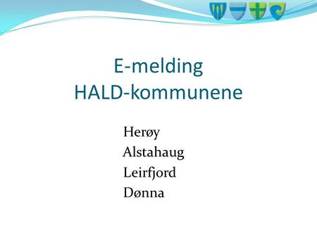 E-melding HALD-kommunene