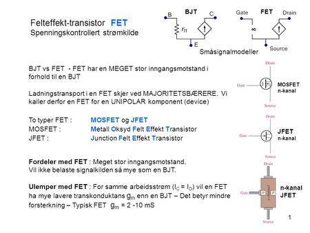 Felteffekt-transistor FET