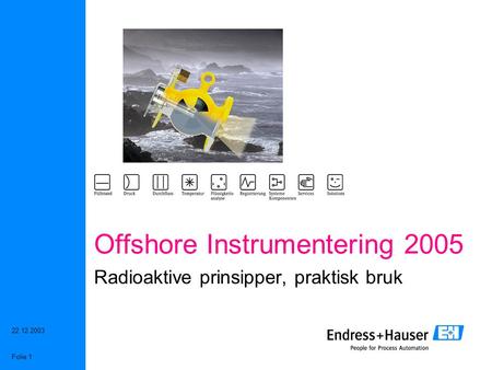 Offshore Instrumentering 2005