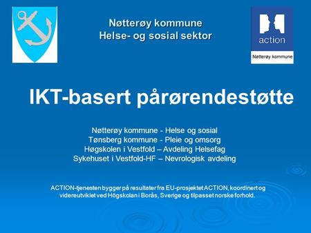 Nøtterøy kommune Helse- og sosial sektor
