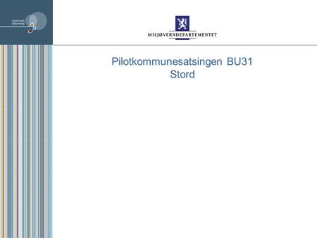 Pilotkommunesatsingen BU31 Stord. MD’S OPPSUMMERING Brukermedvirkning er godt ivaretatt i pilotkommunesatsingen. Erfaringsformidling til andre kommuner.