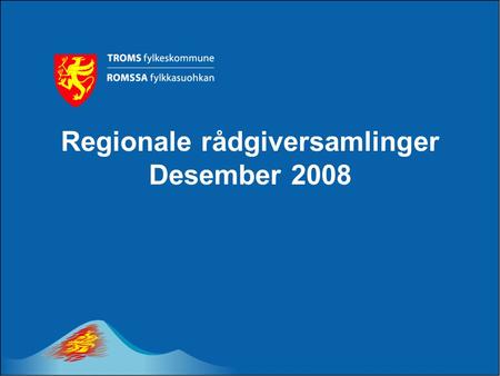Regionale rådgiversamlinger Desember 2008. Kirsti M.H. Mæland Bakgrunn for endringer særinntak Tilpasning til gjeldende lov og forskrift Fylker har fått.