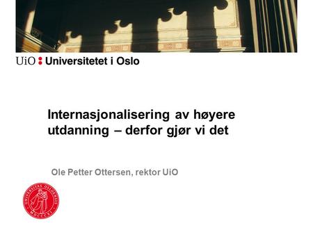 Ole Petter Ottersen, rektor UiO