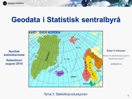 Geodata i Statistisk sentralbyrå