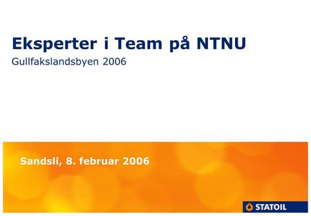 Eksperter i Team på NTNU