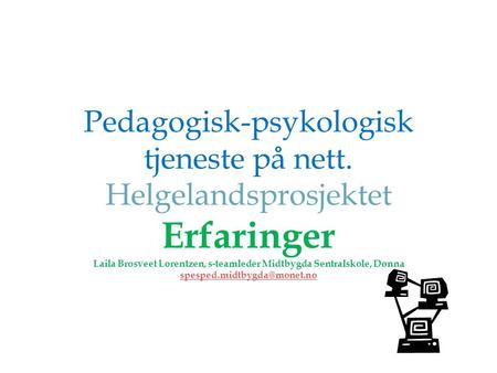 Pedagogisk-psykologisk tjeneste på nett