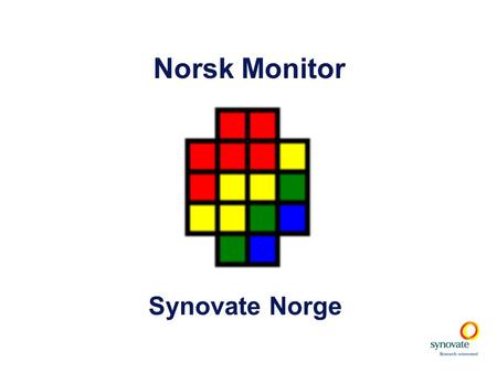 Norsk Monitor Synovate Norge.
