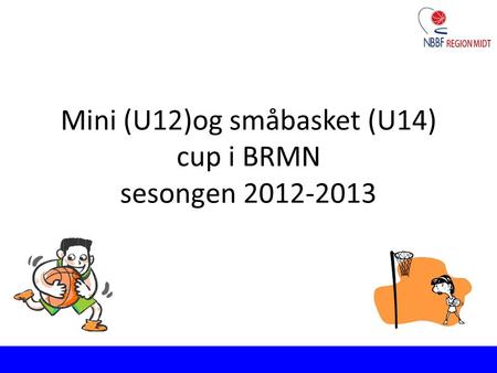 Mini (U12)og småbasket (U14) cup i BRMN sesongen 2012-2013.
