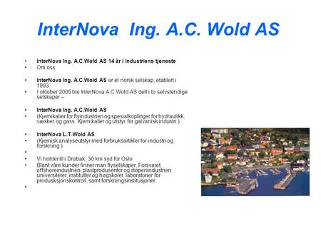 InterNova Ing. A.C. Wold AS
