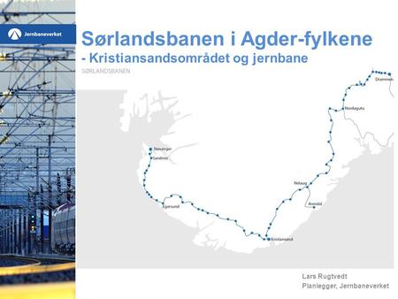 Sørlandsbanen i Agder-fylkene - Kristiansandsområdet og jernbane