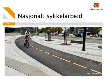 Nasjonalt sykkelarbeid 25.08 2014 Foto: Knut Opeide.