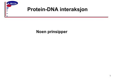 Protein-DNA interaksjon