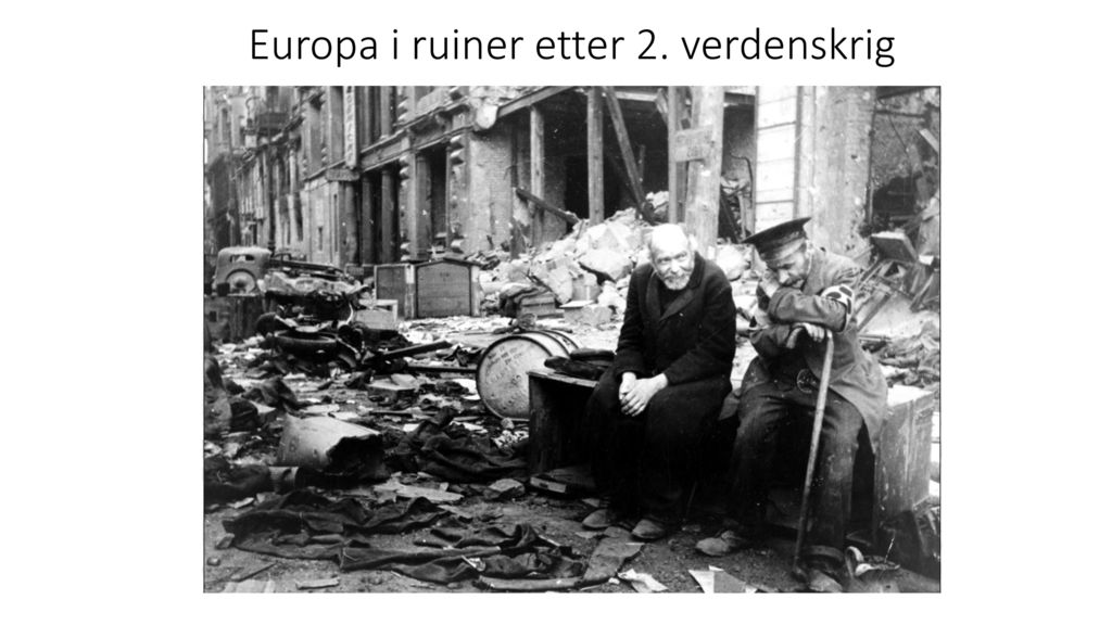 Europa i ruiner etter 2. verdenskrig
