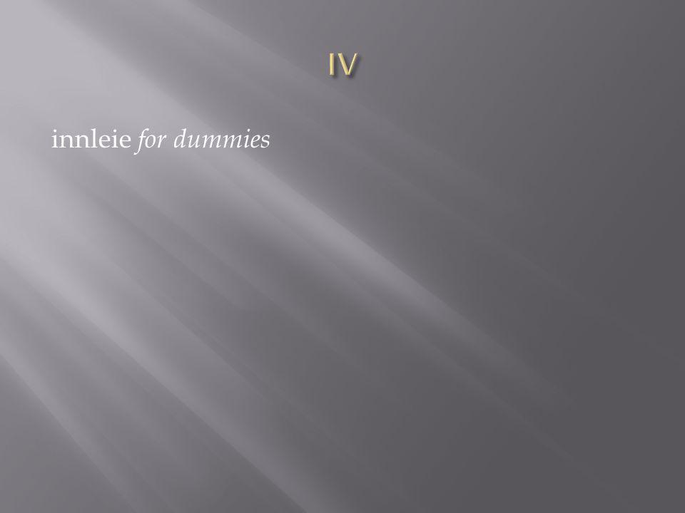 IV innleie for dummies