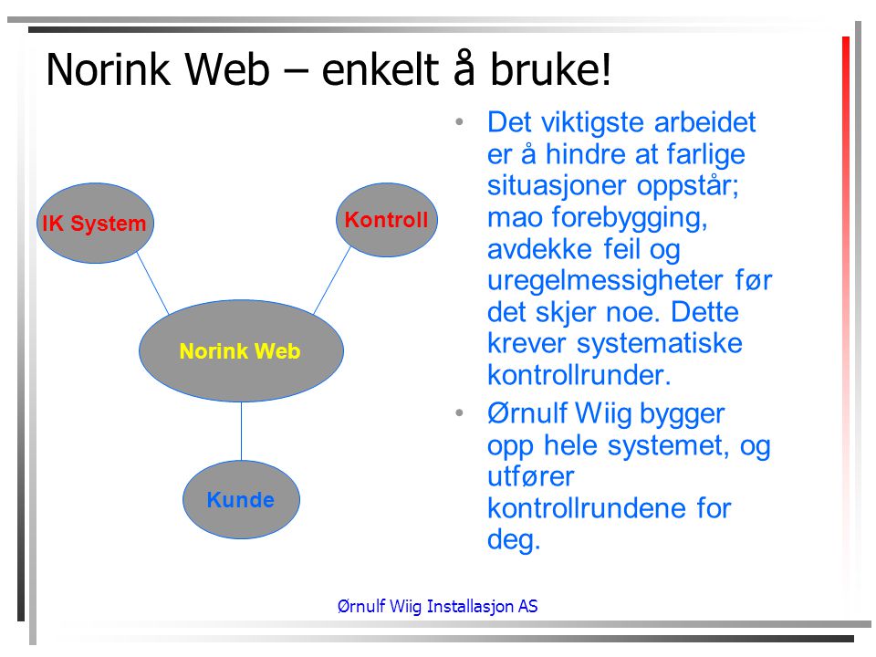 Norink Web – enkelt å bruke!