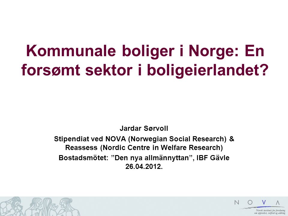 Kommunale boliger i Norge: En forsømt sektor i boligeierlandet
