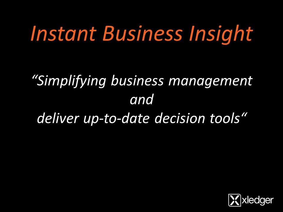 Instant Business Insight