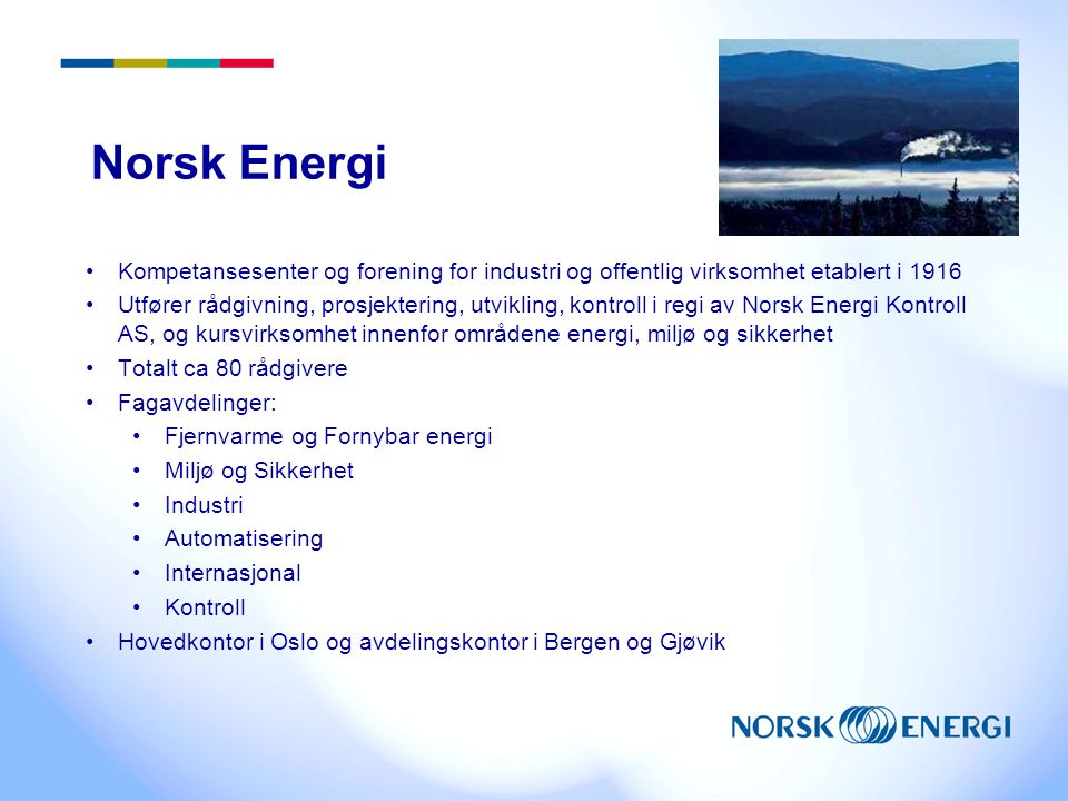 Norsk Energi Kompetansesenter og forening for industri og offentlig virksomhet etablert i