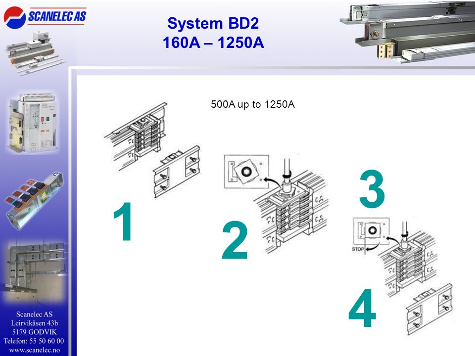 System BD2 160A – 1250A 500A up to 1250A
