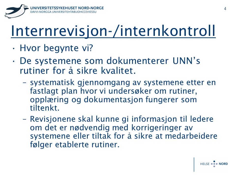 Internrevisjon-/internkontroll