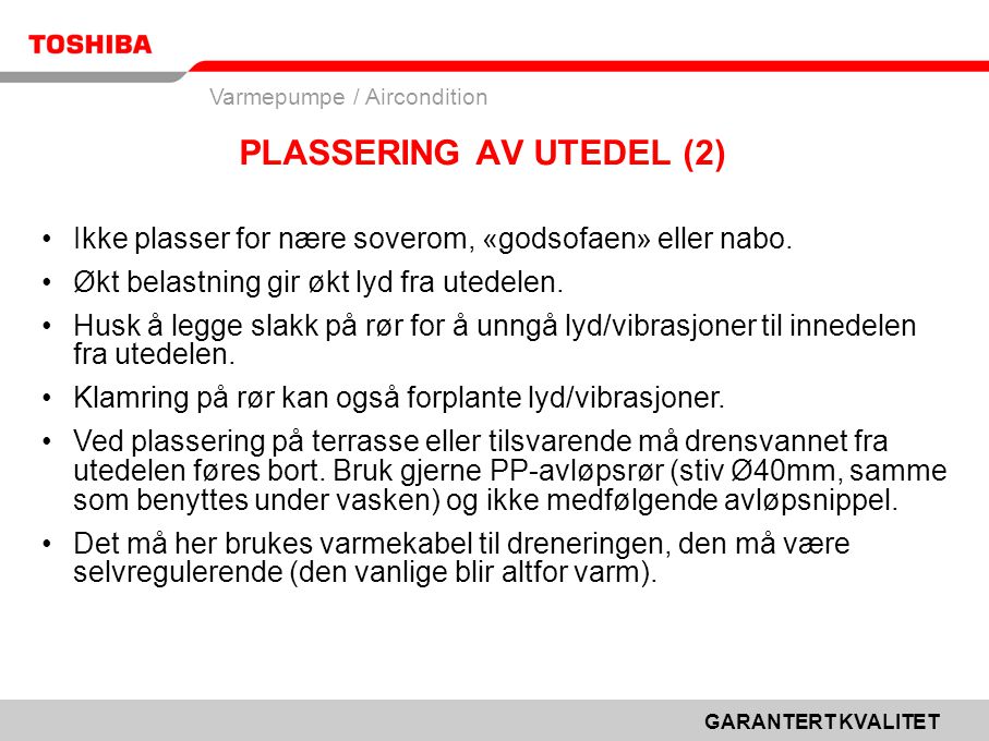PLASSERING AV UTEDEL (2)