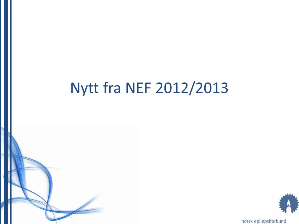 Nytt fra NEF 2012/2013