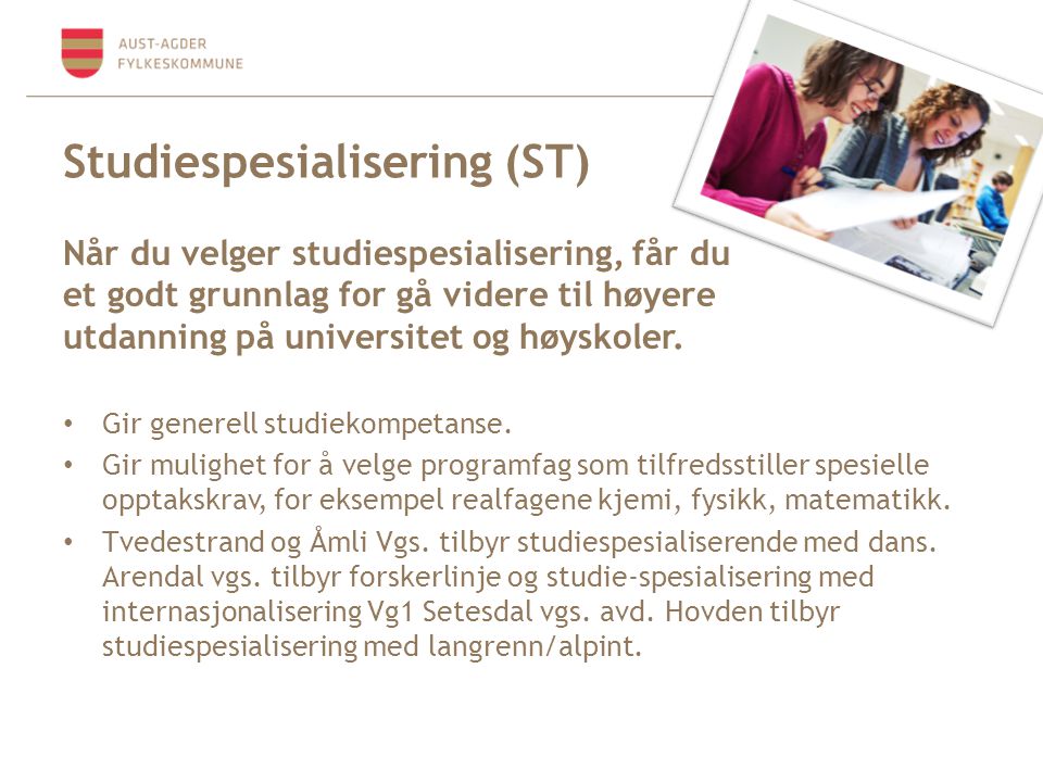 Studiespesialisering (ST)