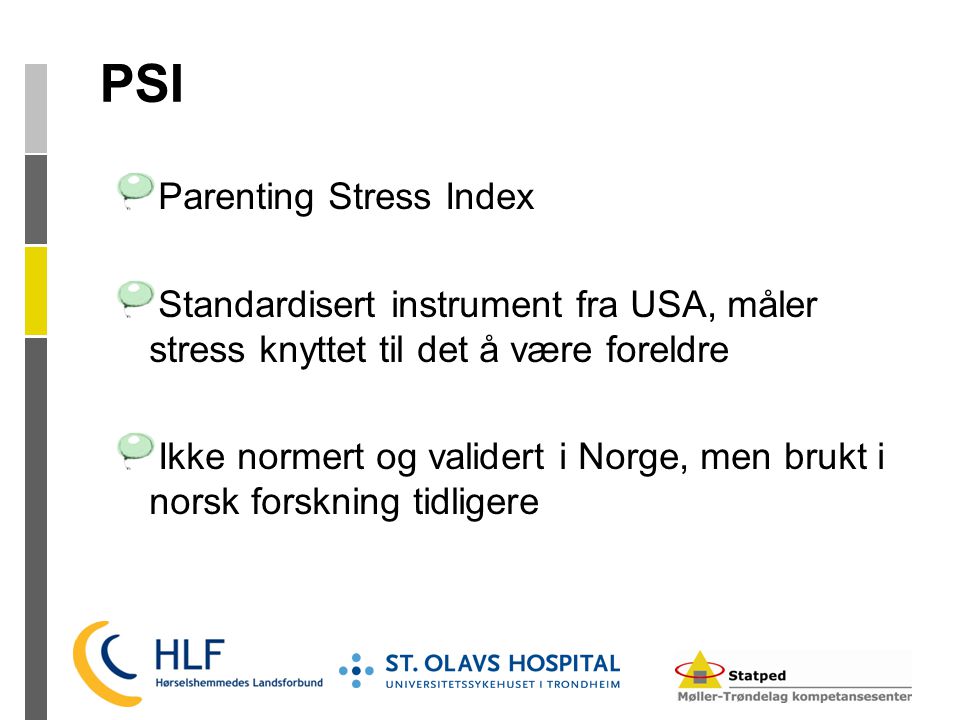PSI Parenting Stress Index