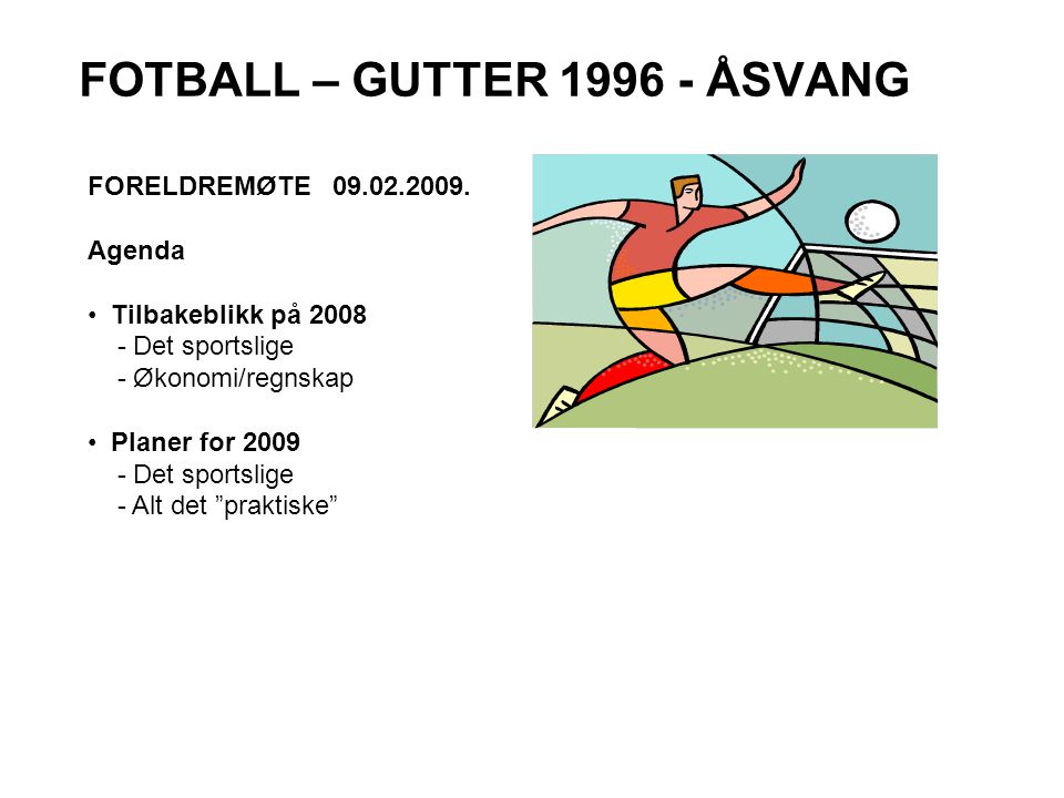 FOTBALL – GUTTER ÅSVANG