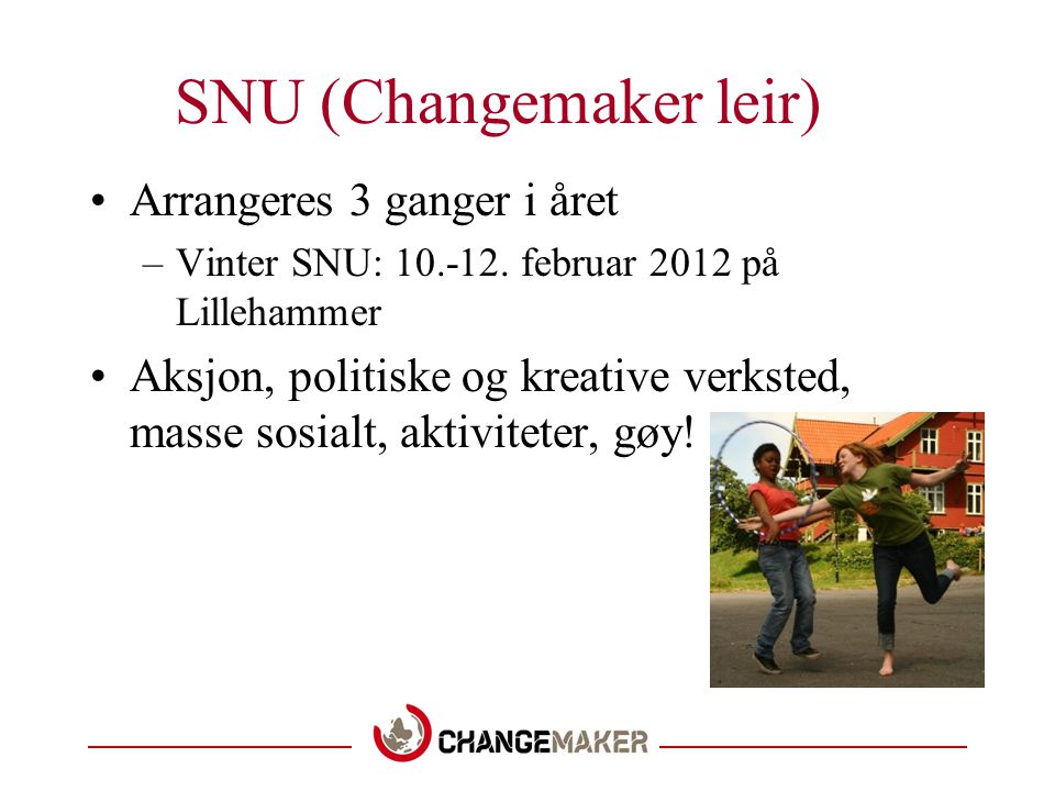 SNU (Changemaker leir)