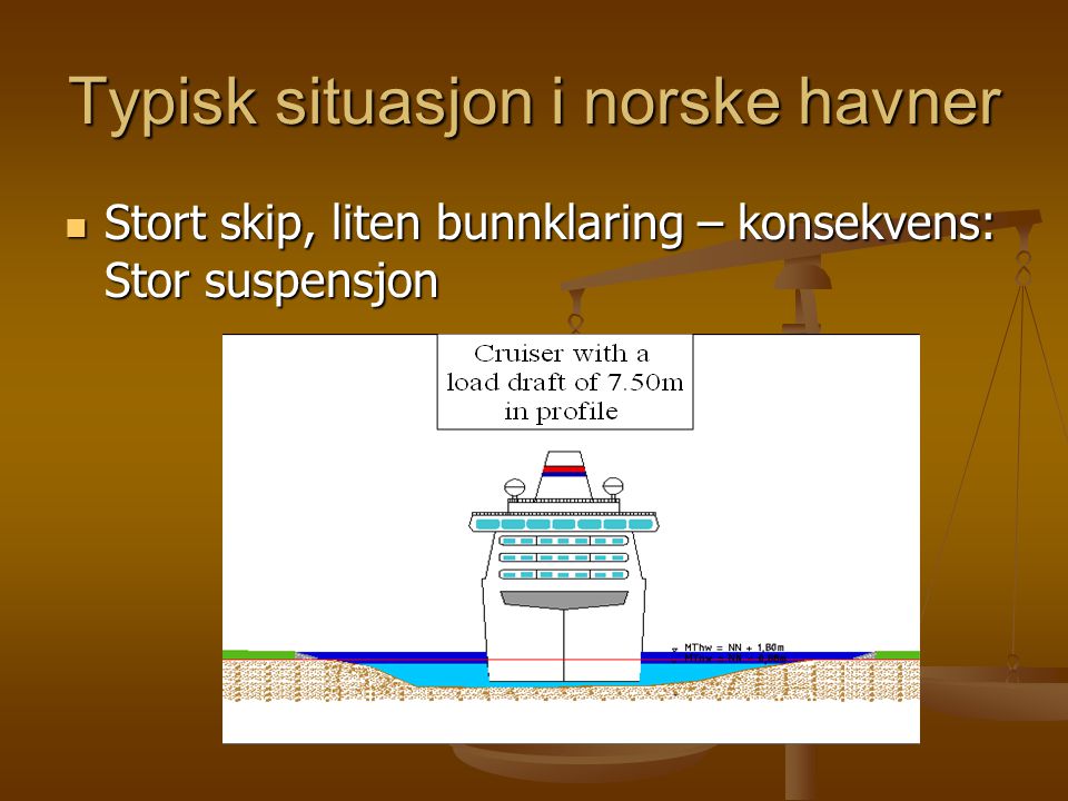 Typisk situasjon i norske havner